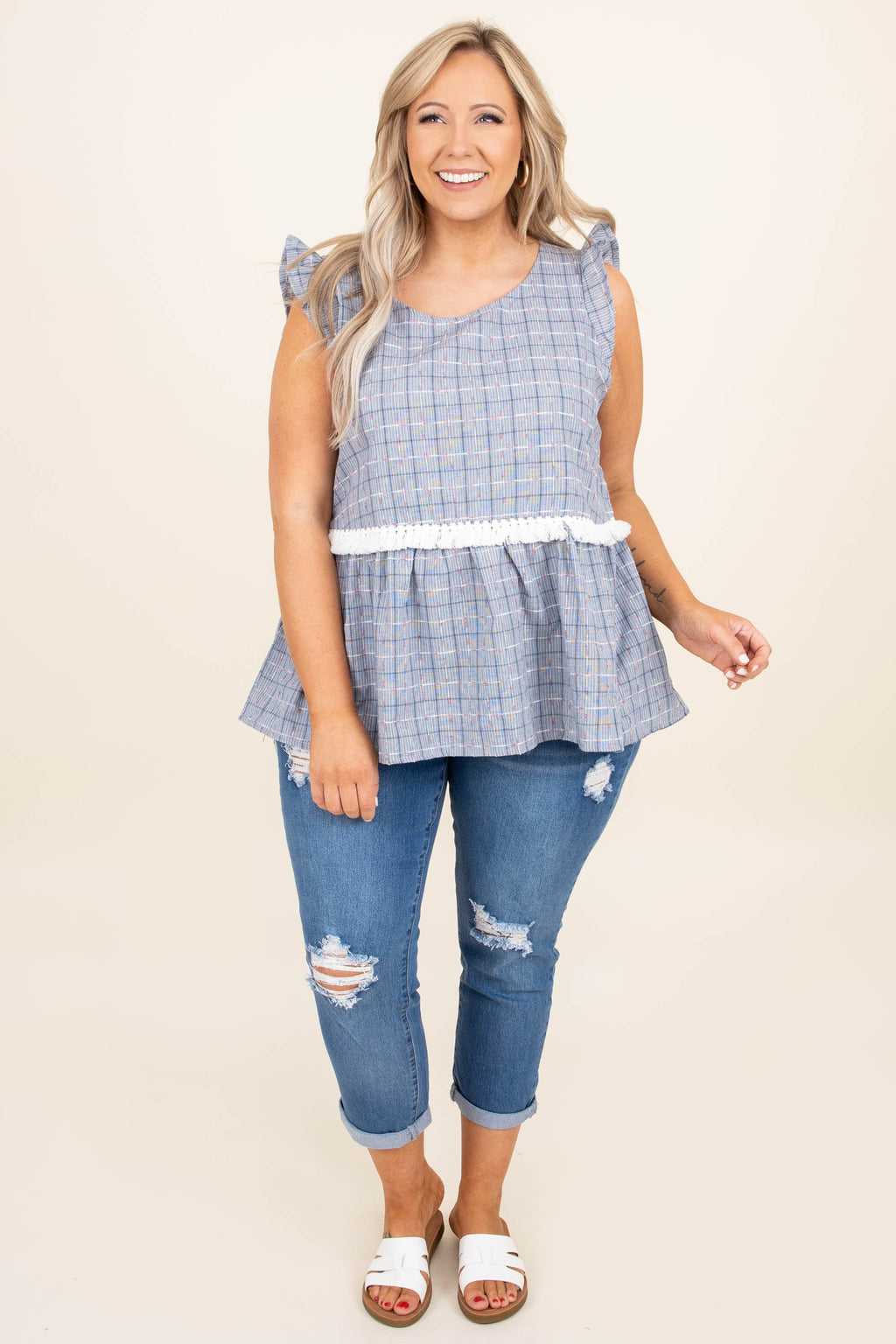 Self Starter Top, Navy