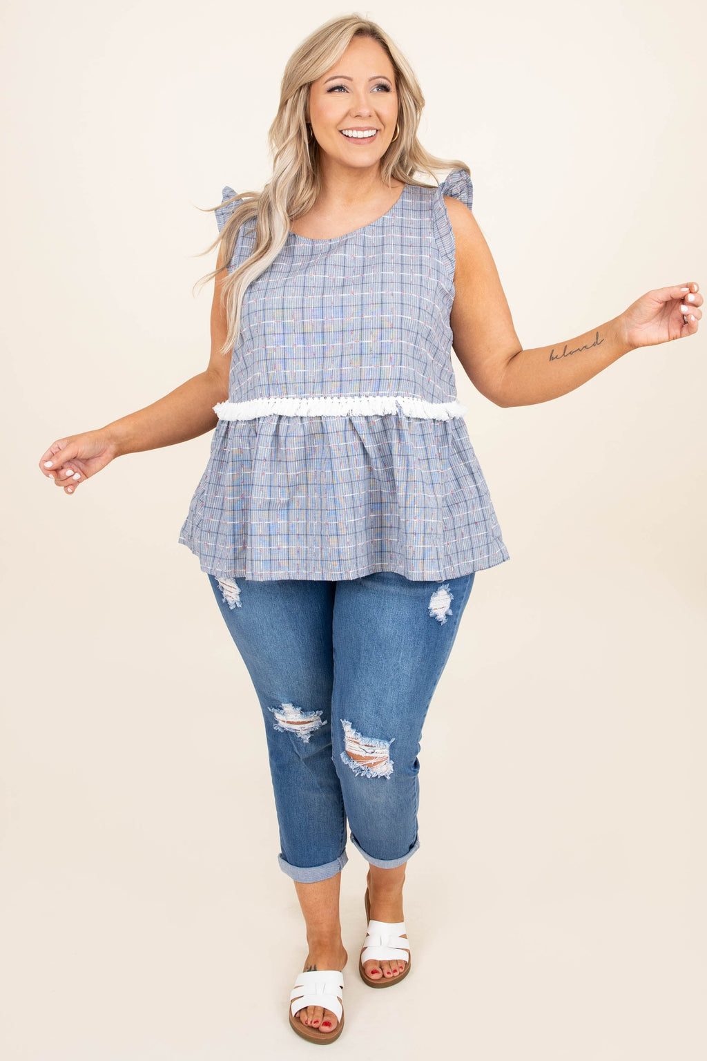 Self Starter Top, Navy