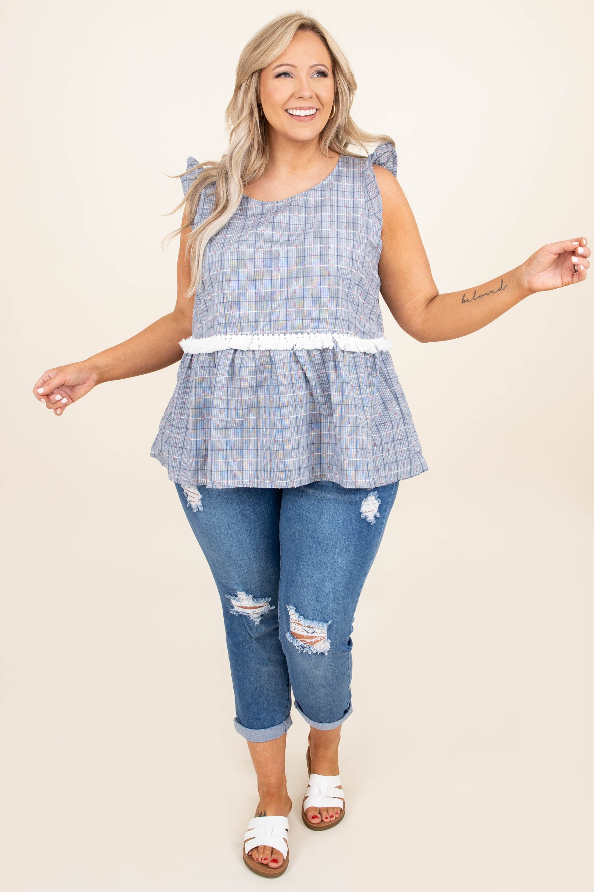 Self Starter Top, Navy