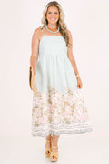 Send Me A Postcard Dress, Sea Blue