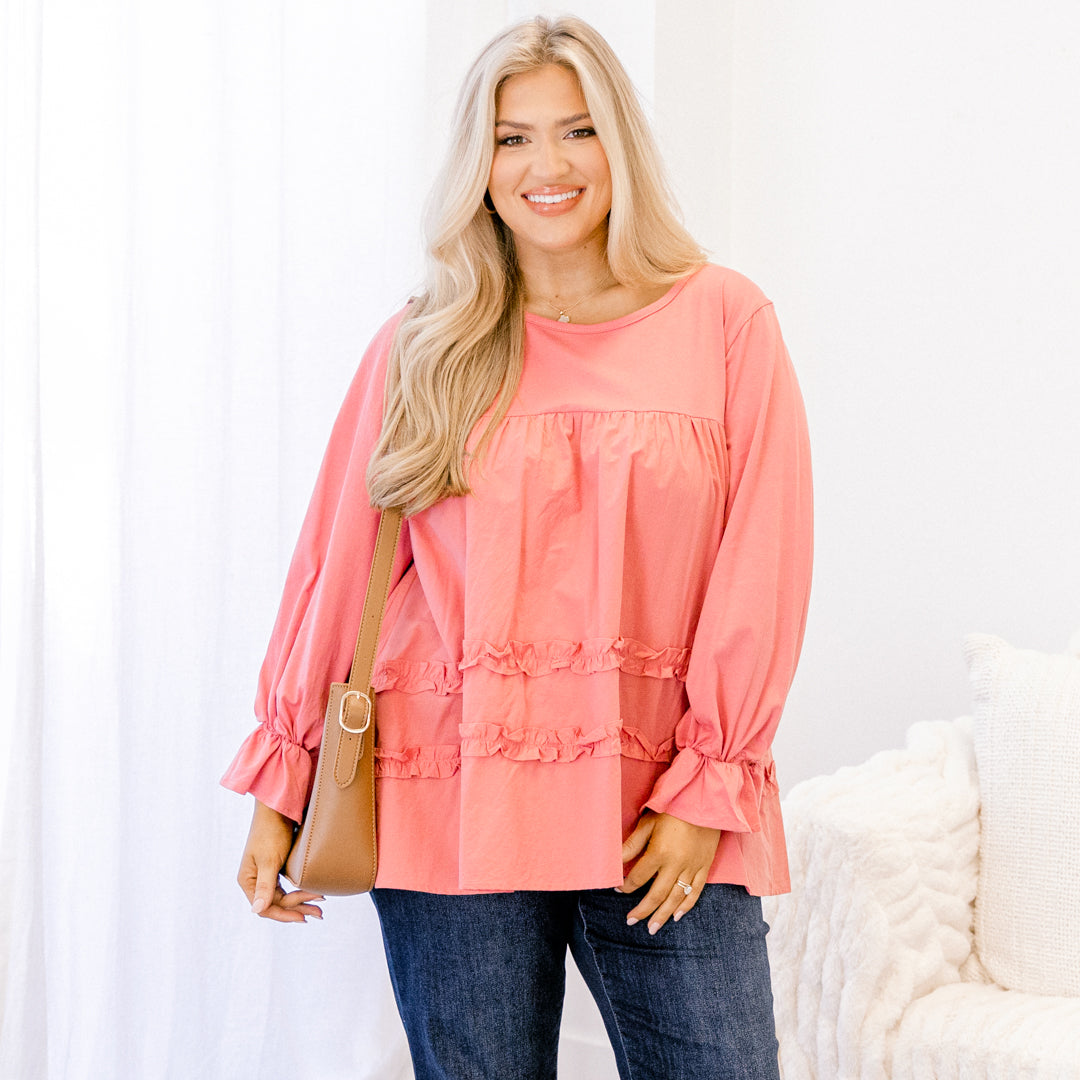 Set For Success Top, Dusty Pink
