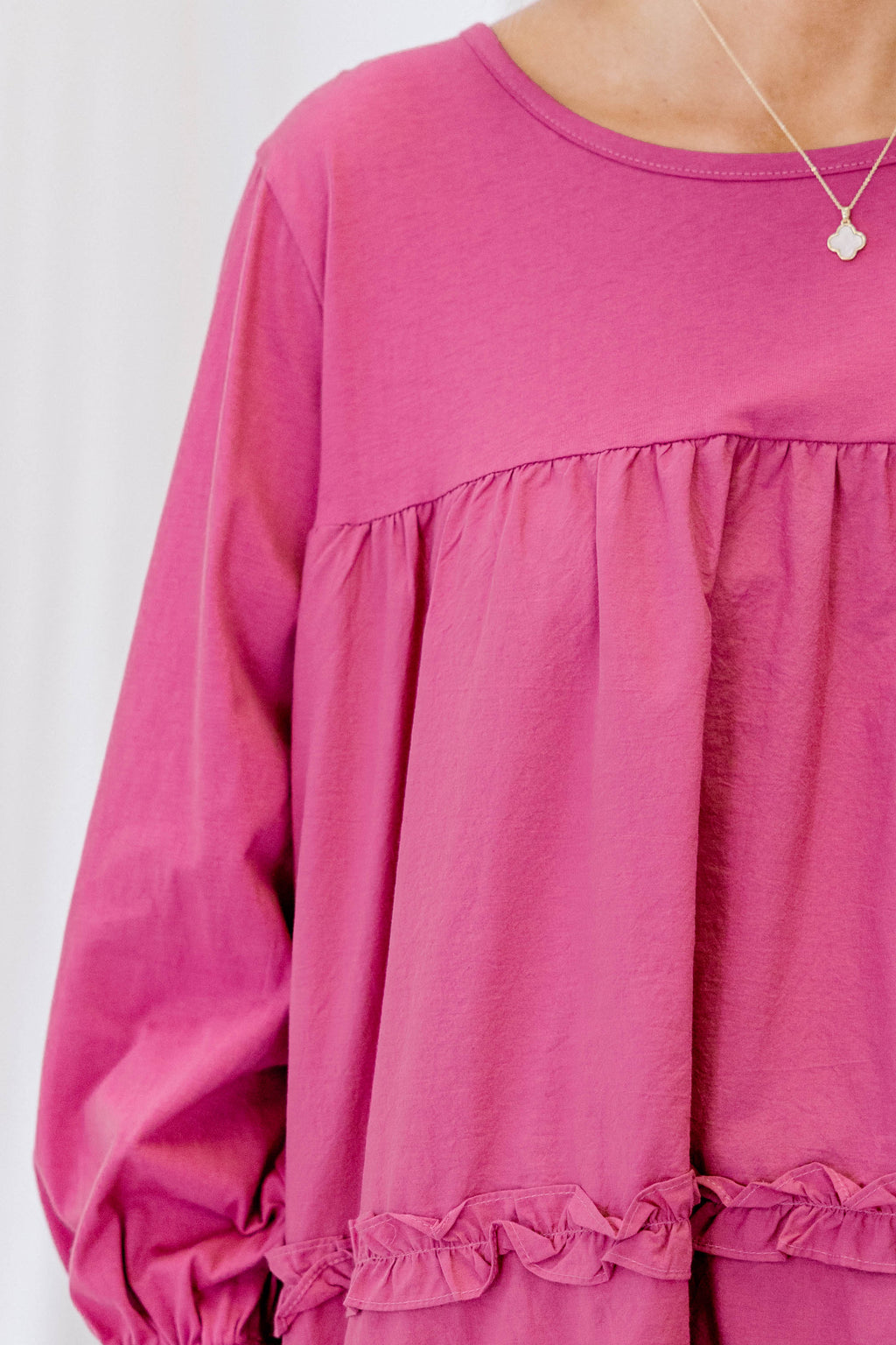 Set For Success Top, Magenta