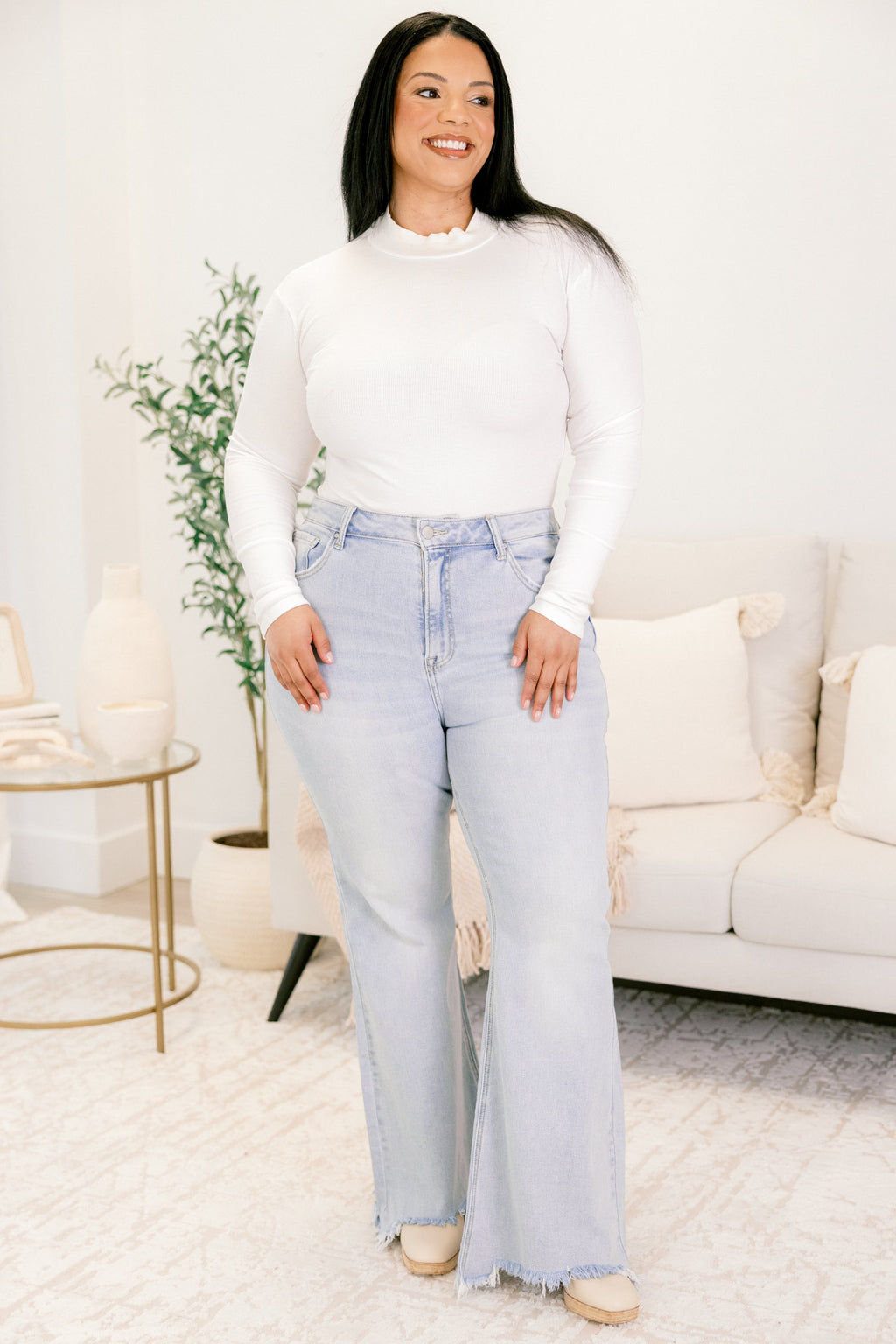 Set For The Holidays Jeans, Light Wash