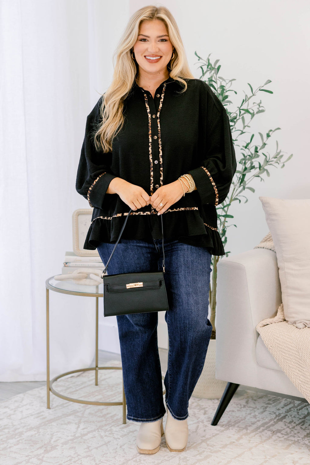 Set You Free Top, Black