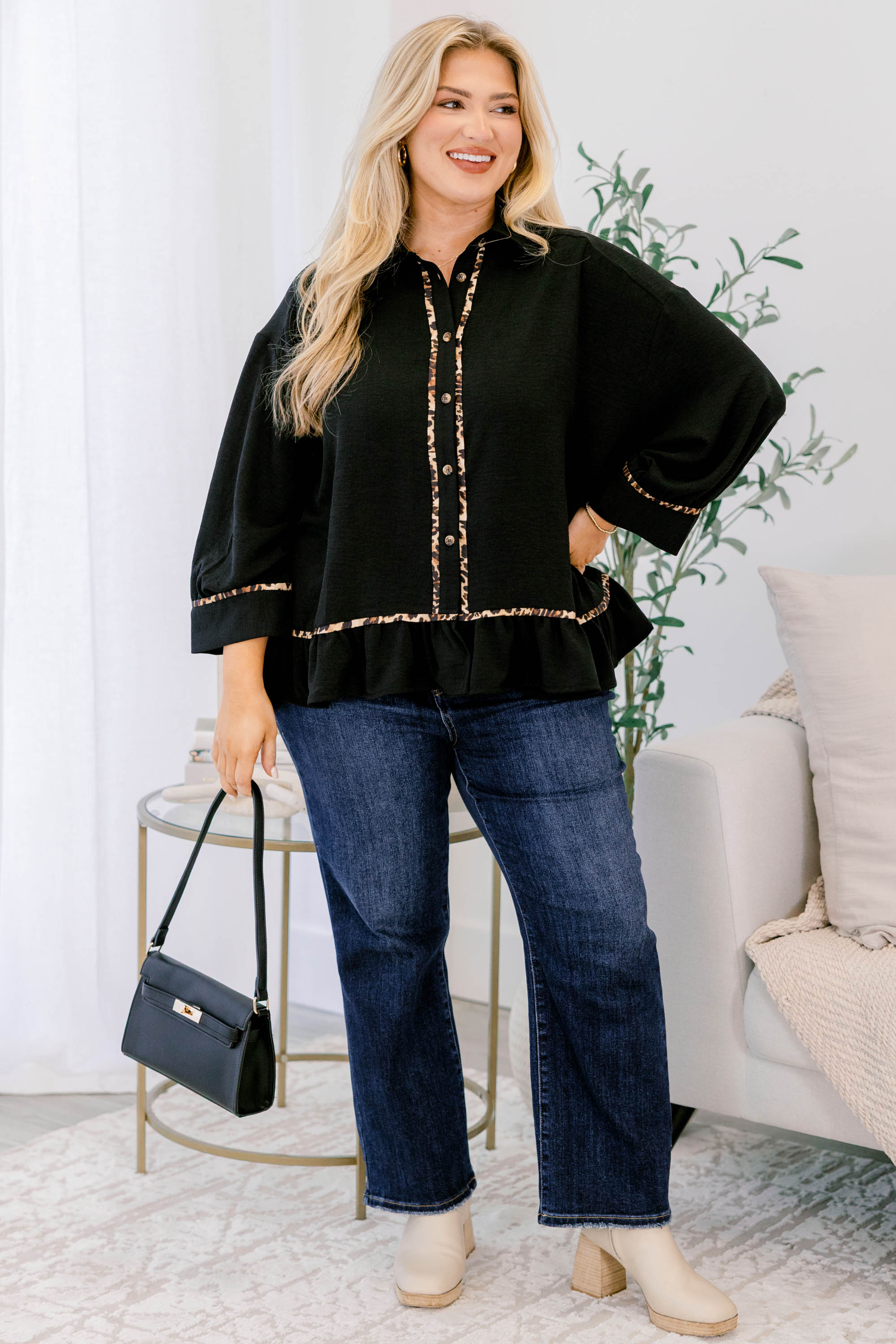 Set You Free Top, Black