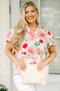 Setting The Scene Top, Ivory Multi