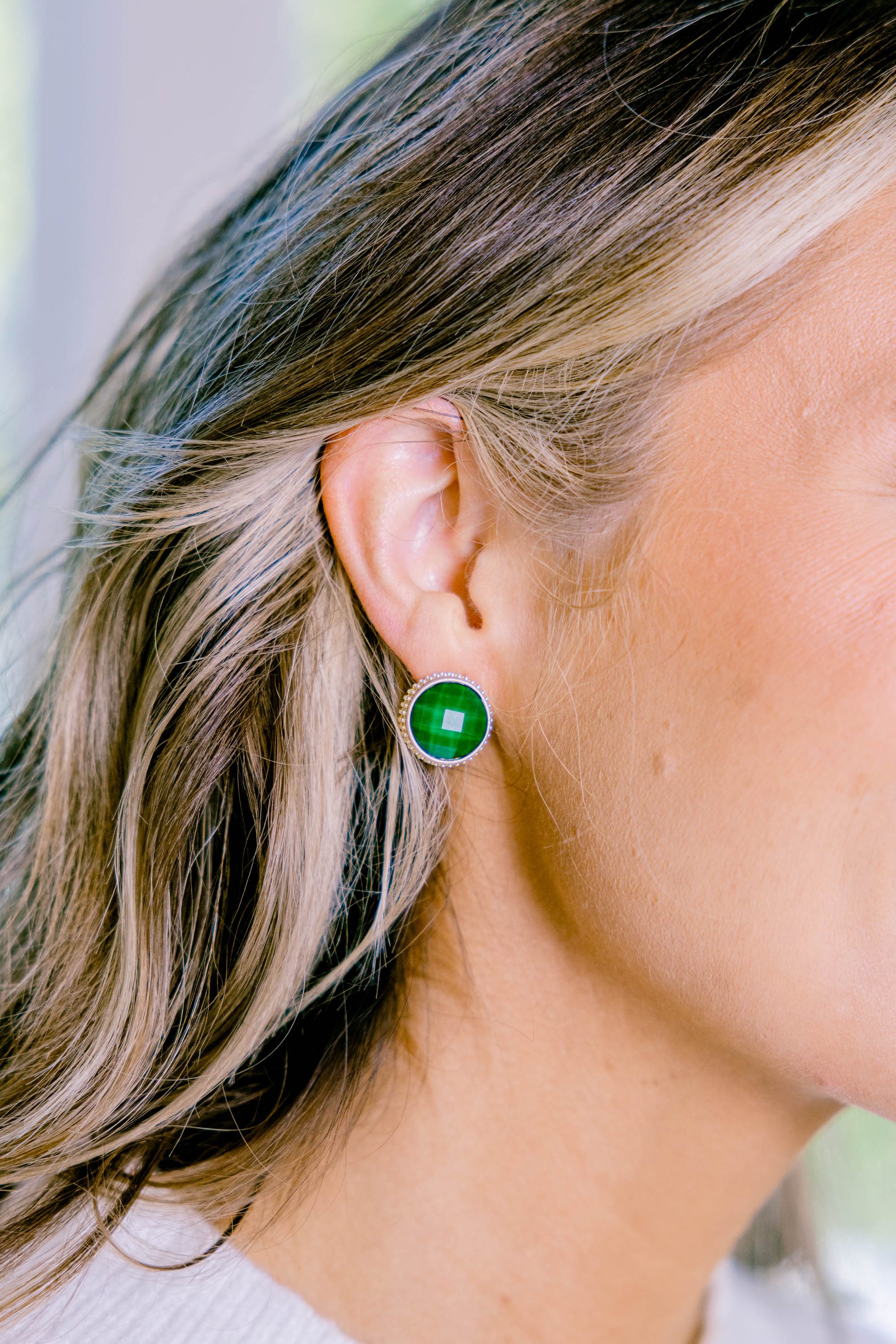 Share The Love Earrings, Green