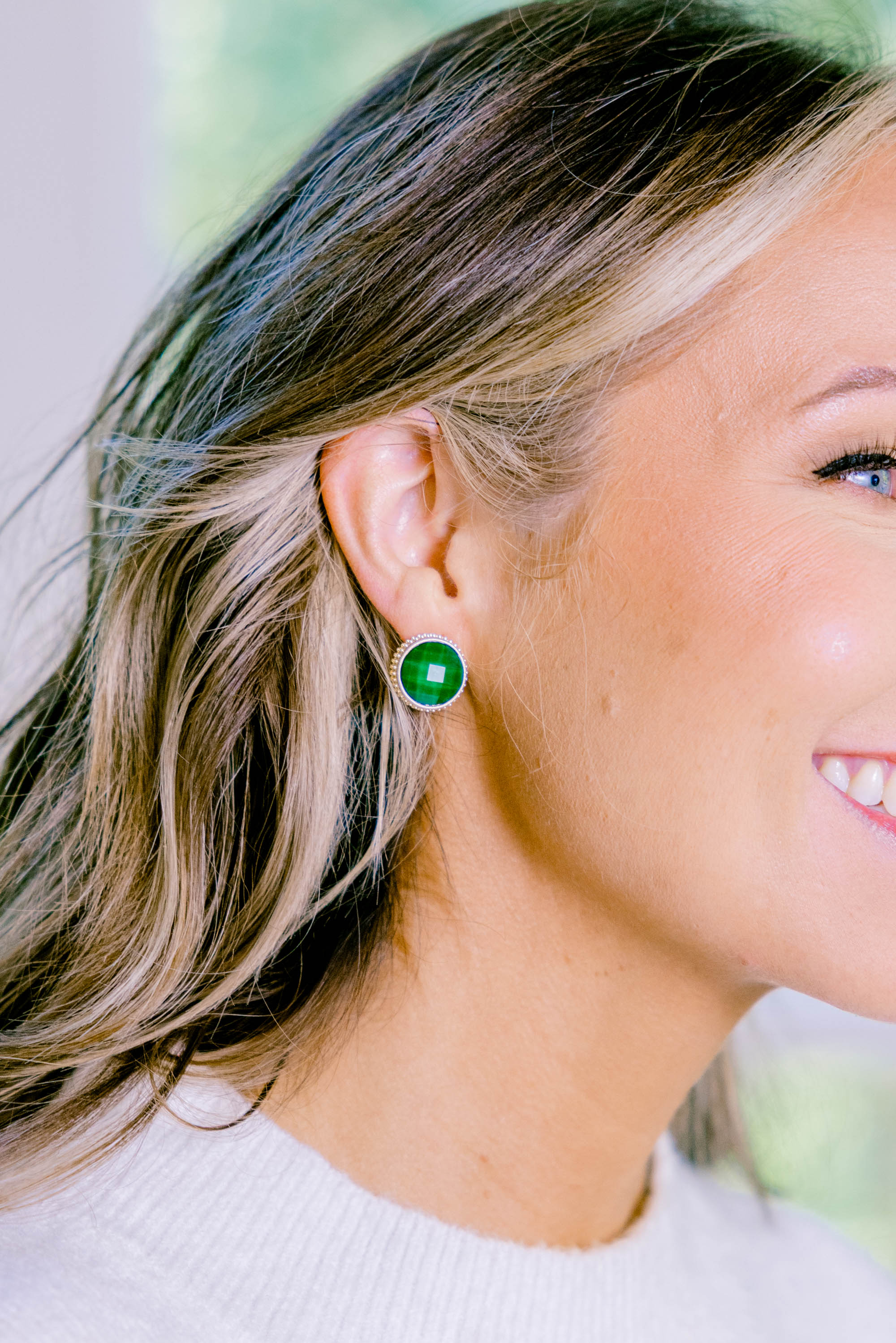 Share The Love Earrings, Green
