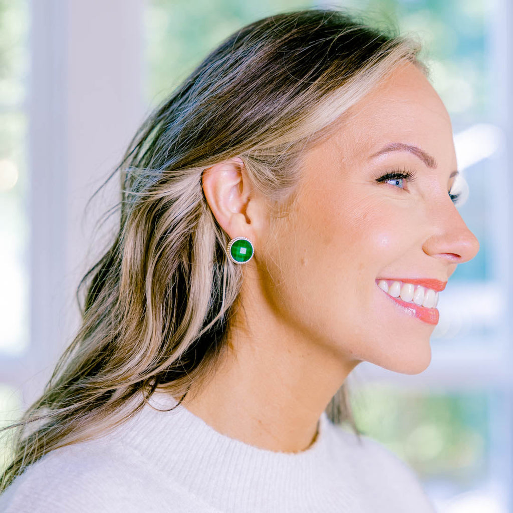 Share The Love Earrings, Green