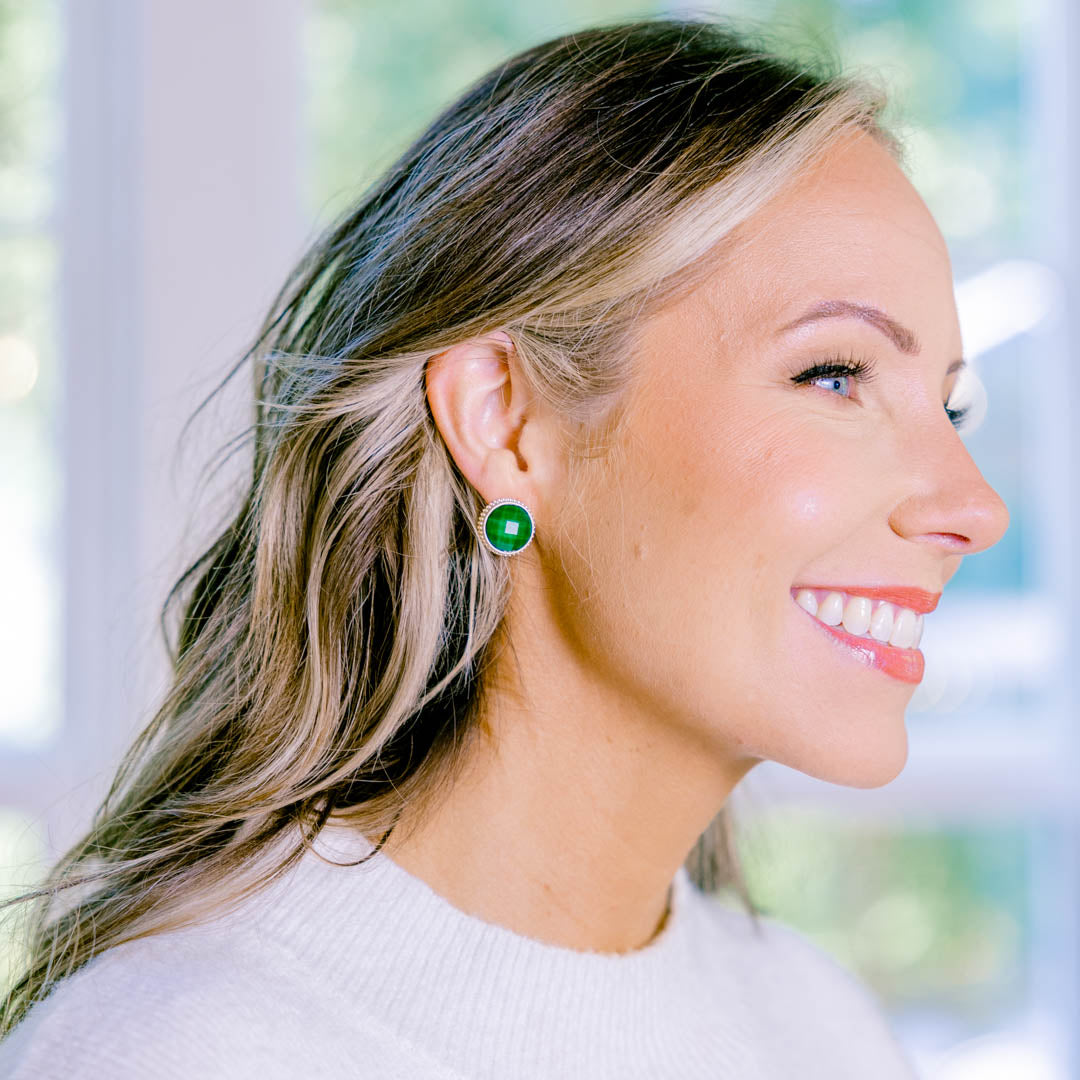 Share The Love Earrings, Green