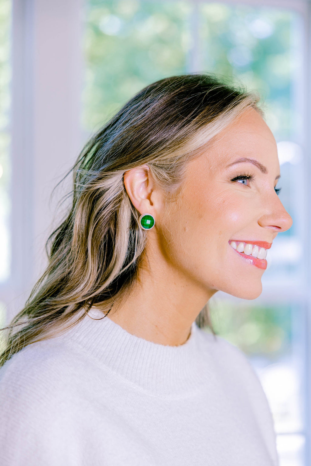 Share The Love Earrings, Green