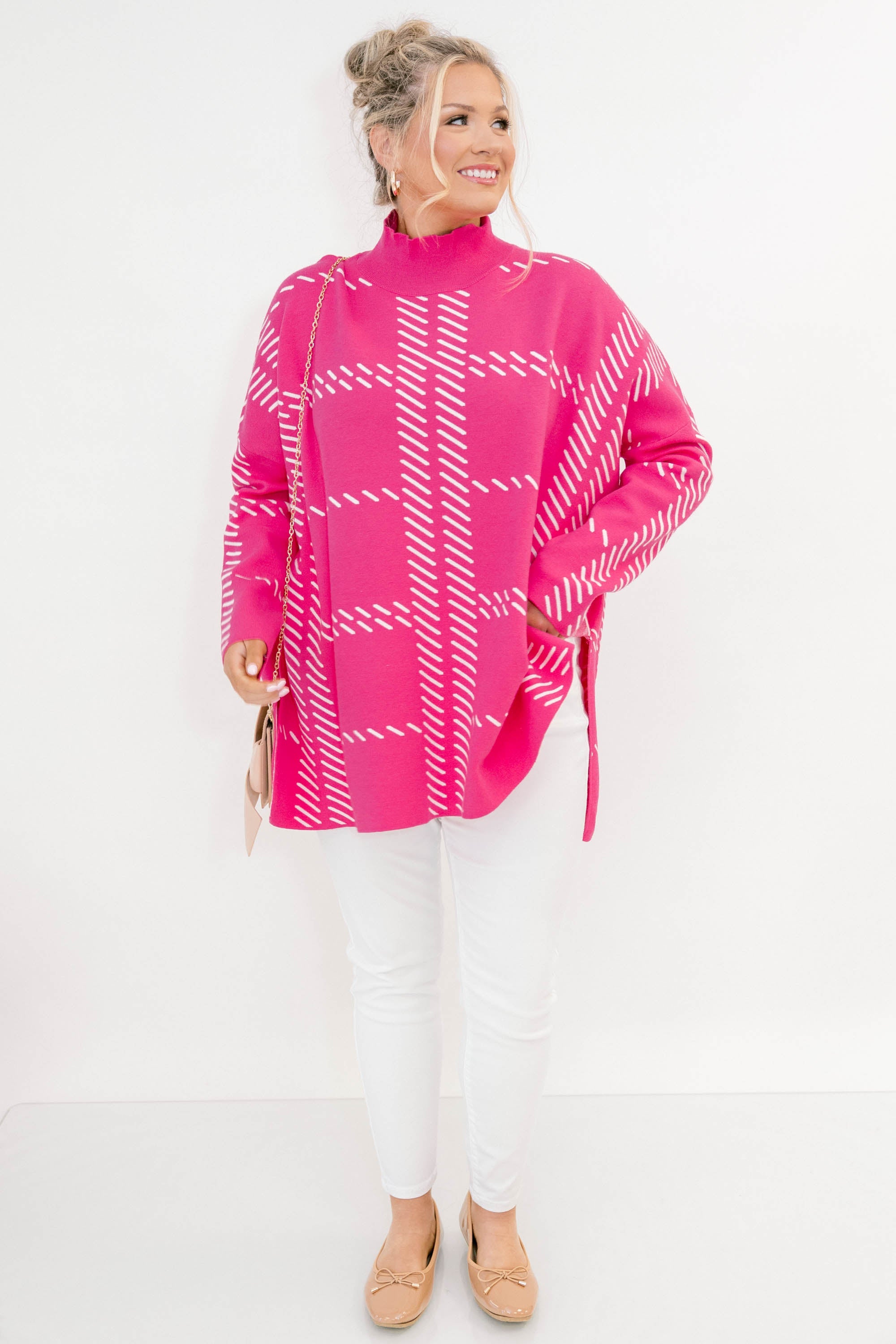 Share Your Story Sweater, Pink