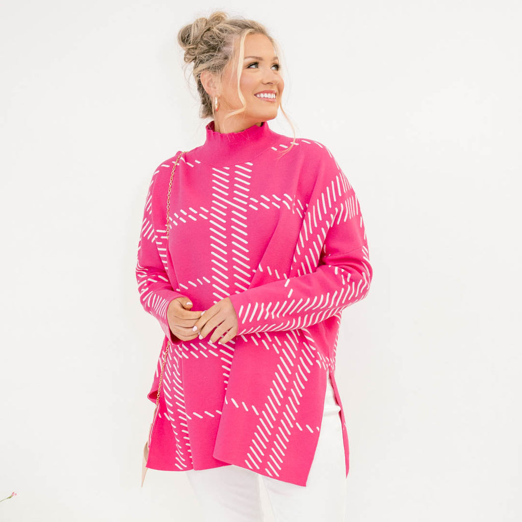 Share Your Story Sweater, Pink