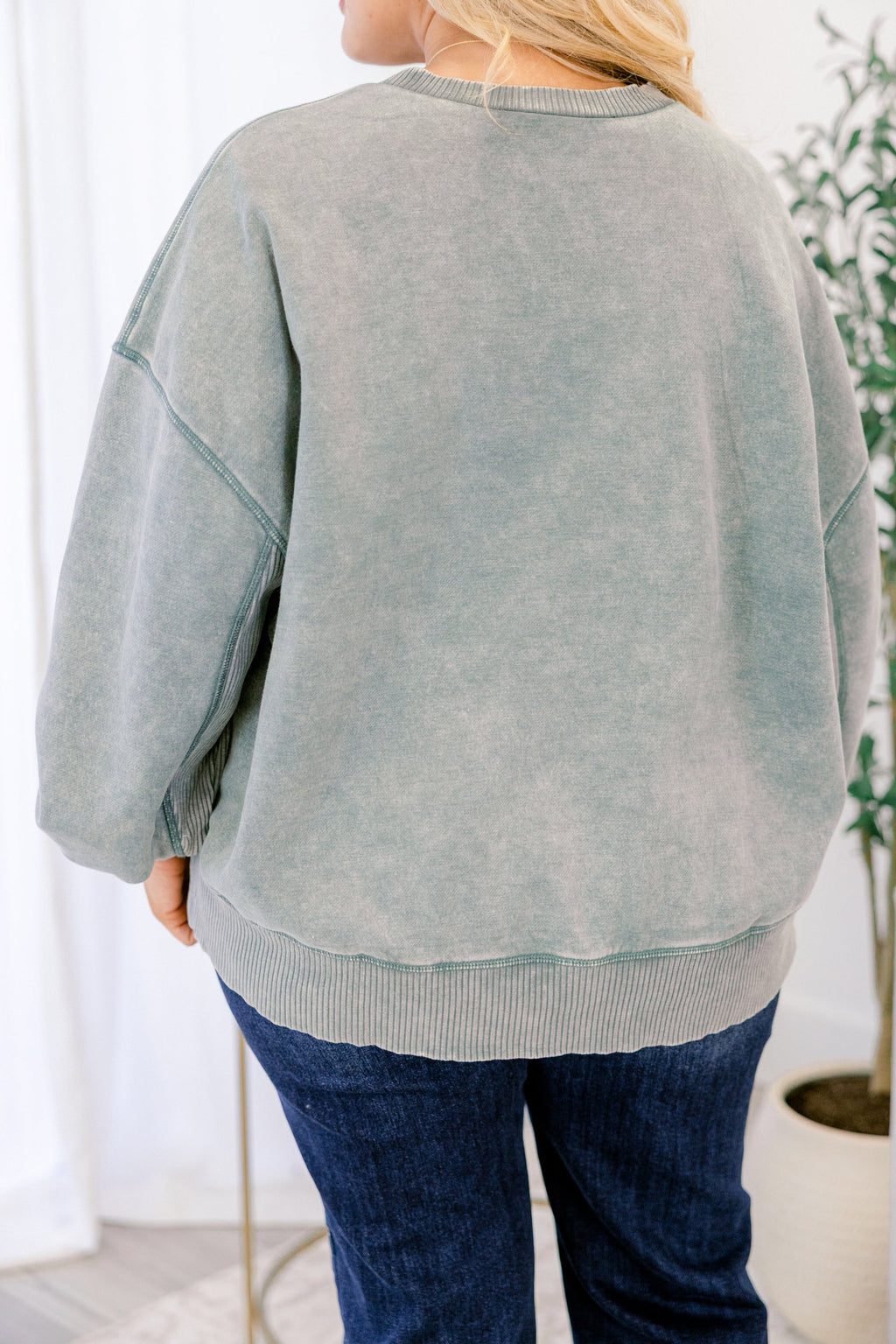 She Got Away Pullover, Ash Jade
