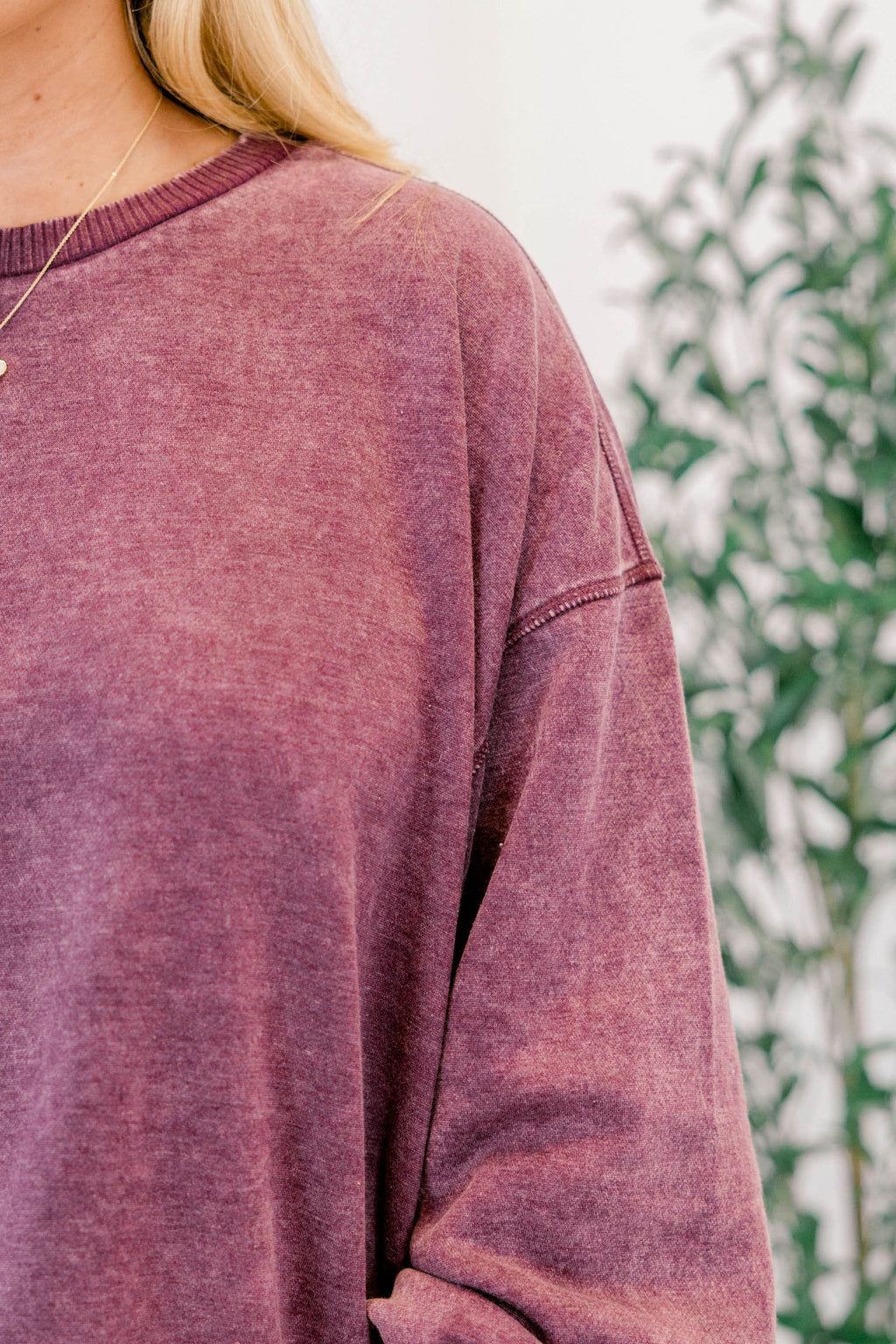 She Got Away Pullover, Eggplant