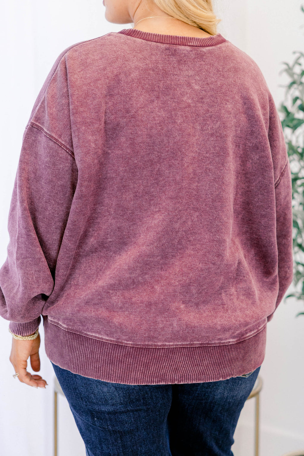 She Got Away Pullover, Eggplant