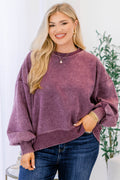 She Got Away Pullover, Eggplant