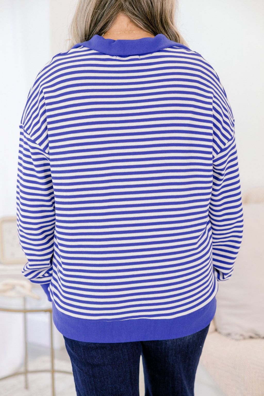 She's An Academic Pullover, Blue