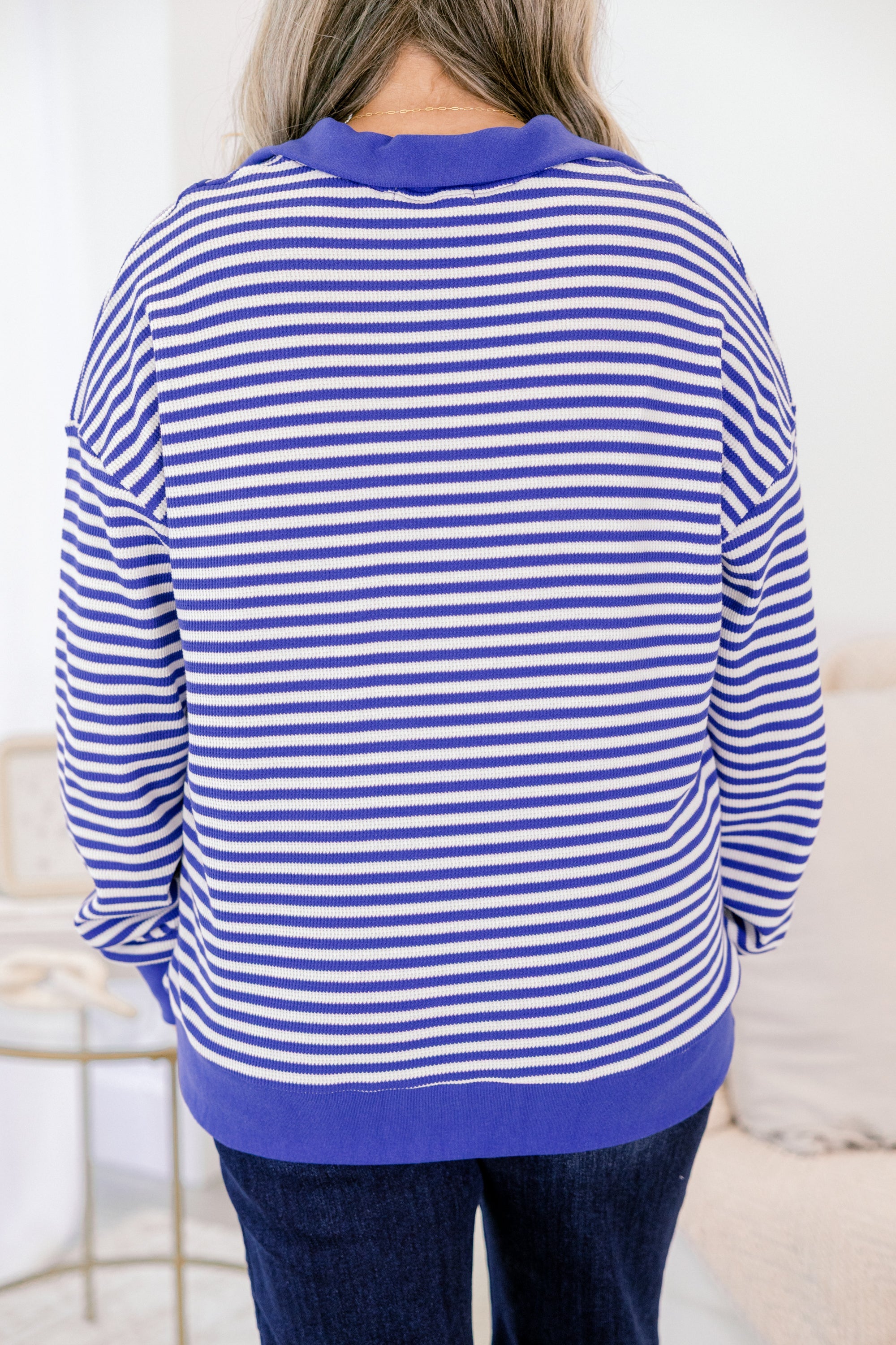 She's An Academic Pullover, Blue