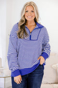 She's An Academic Pullover, Blue