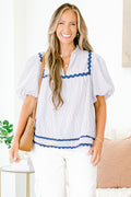 She's Got It Top, Navy Stripe