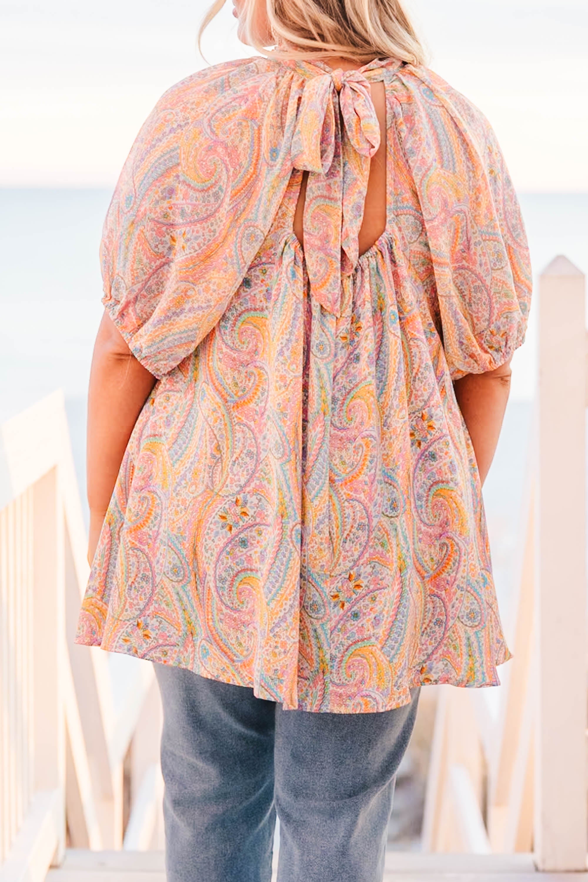 She's Too Much Fun Top, Orange Combo