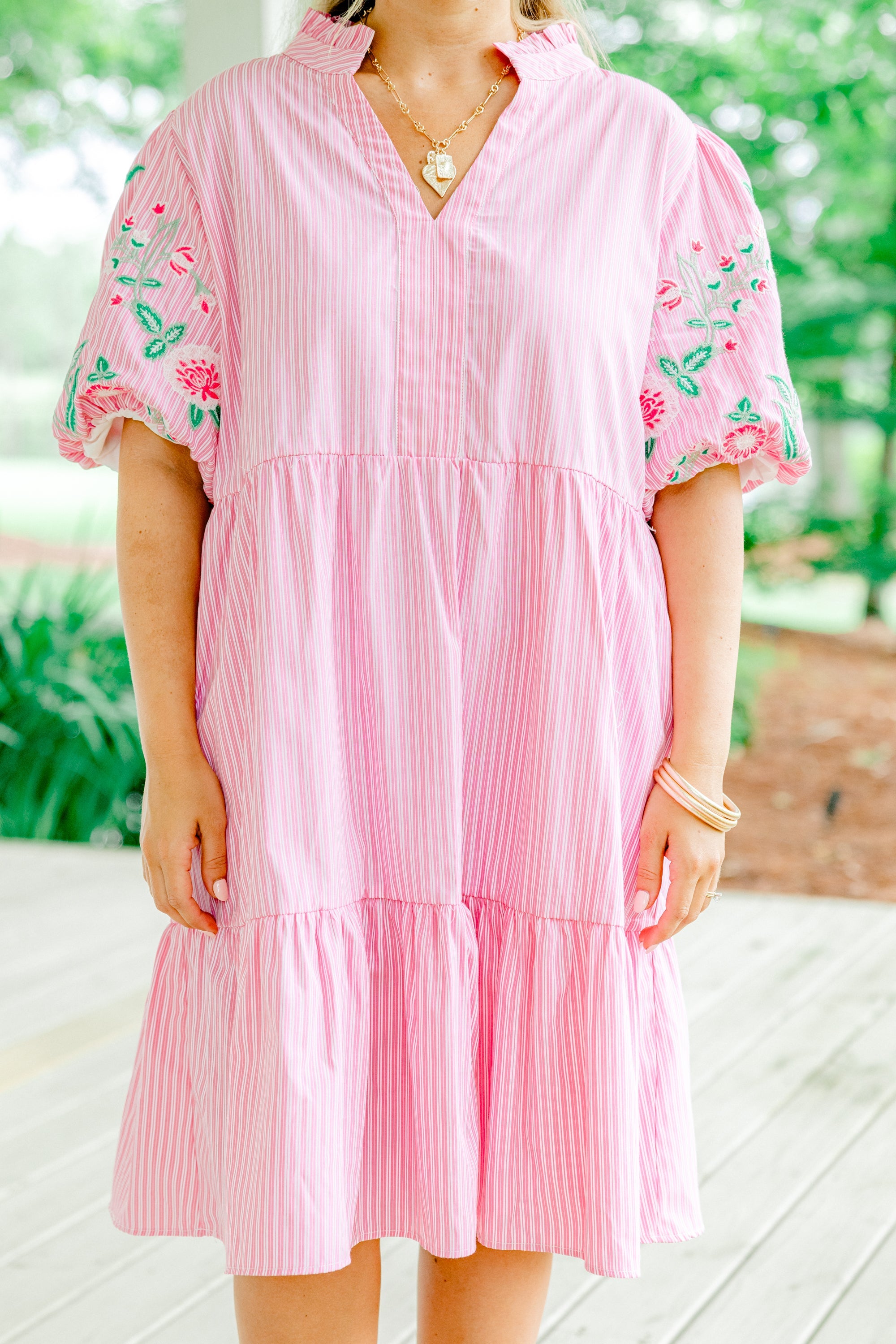 Sheer Romance Dress, Pink