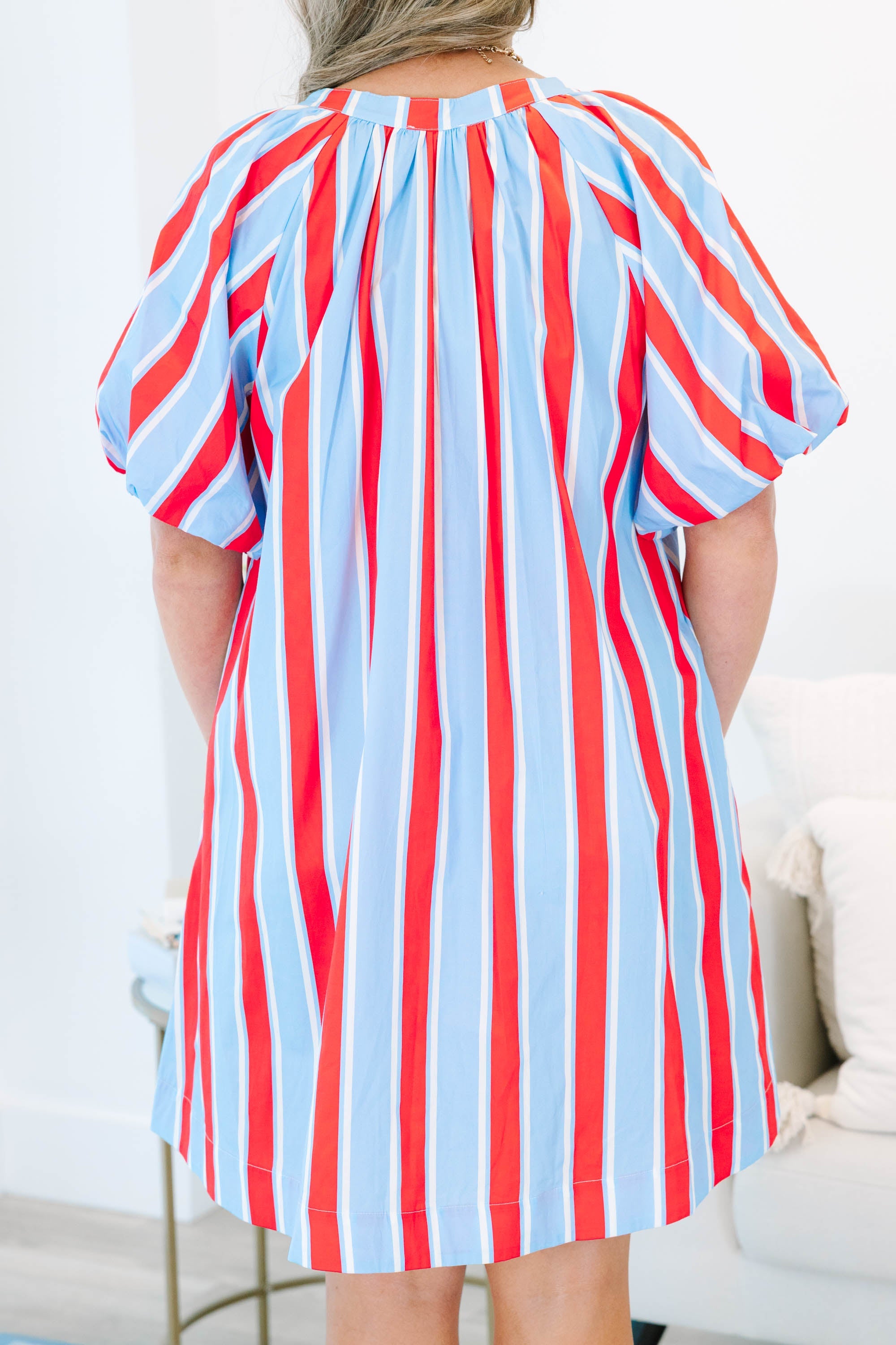 Shifting My Focus Dress, Blue