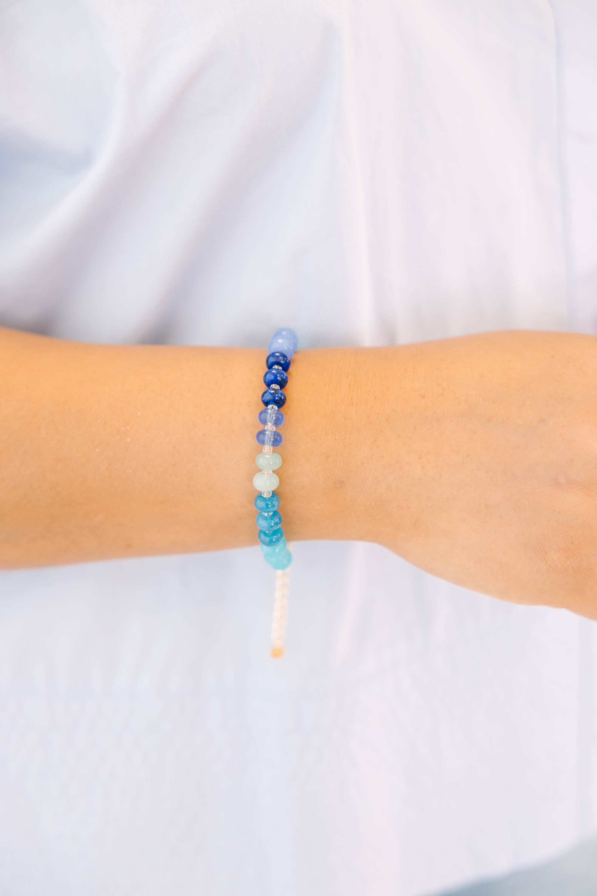 Shoreline Shimmer Bracelet, Blue