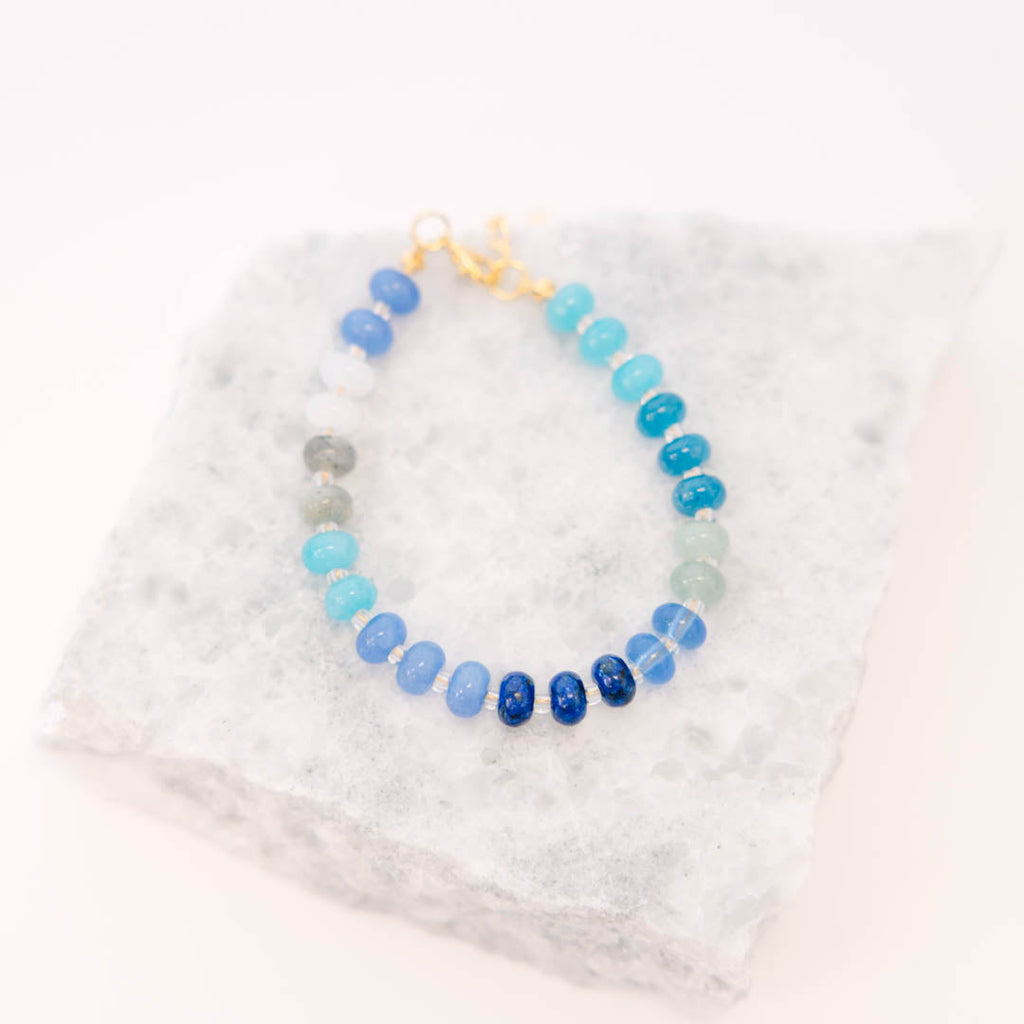 Shoreline Shimmer Bracelet, Blue