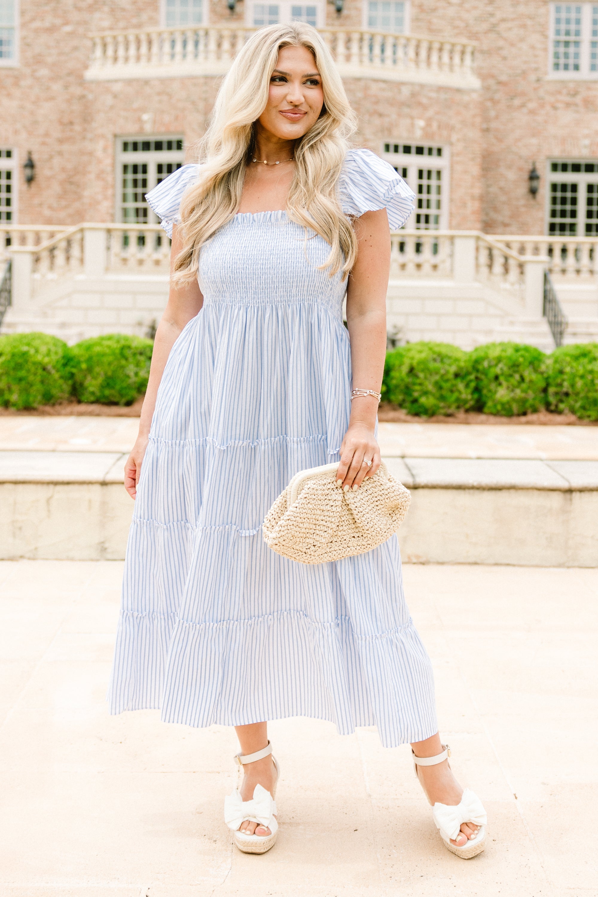 As It Should Be Dress, Blue Stripe