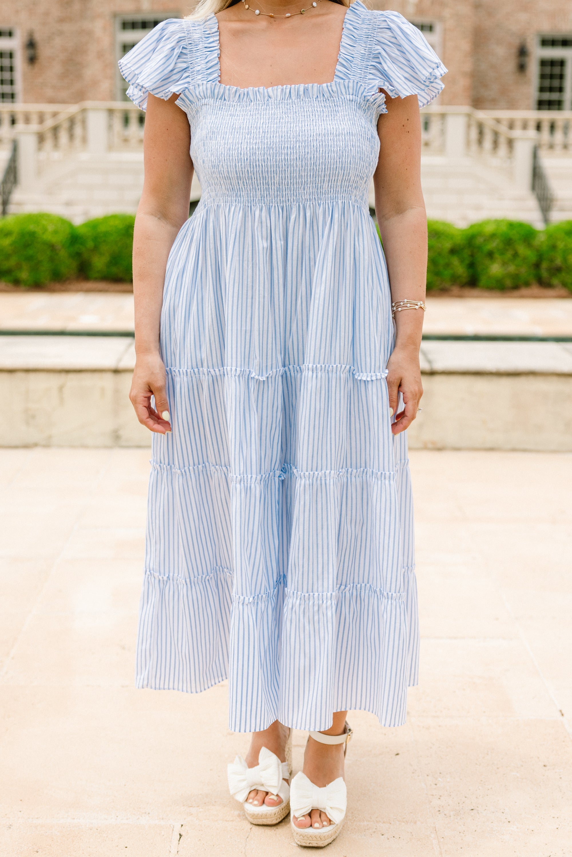 As It Should Be Dress, Blue Stripe