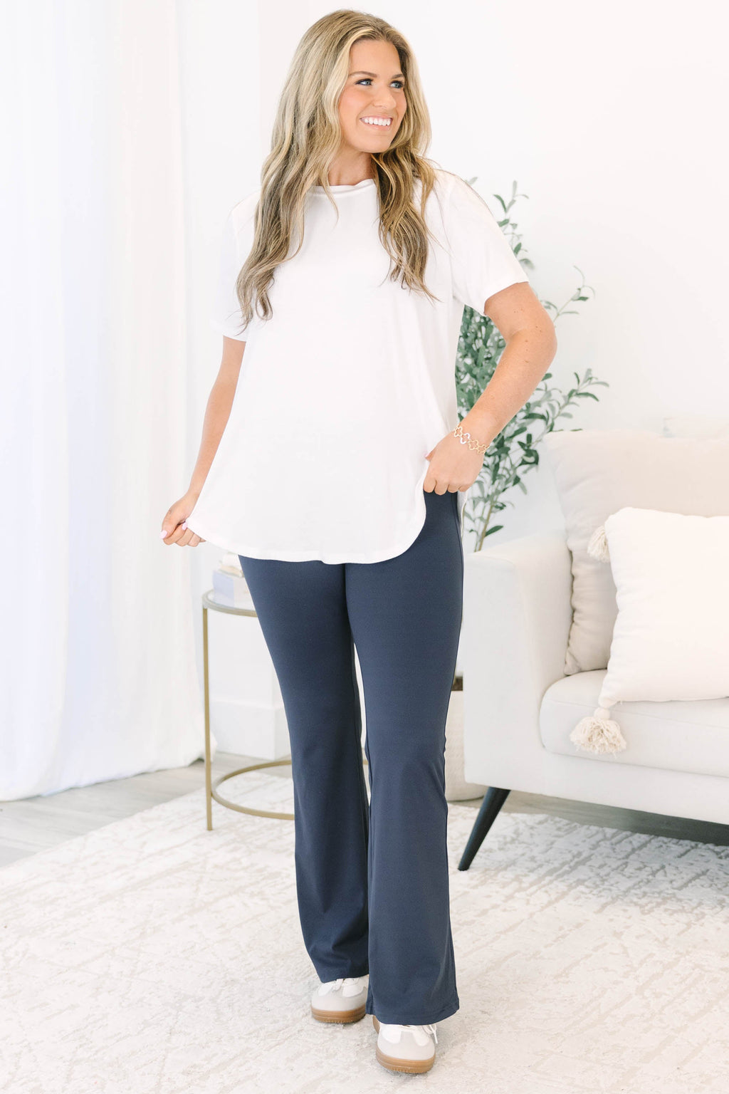 Shout It Out Leggings, Navy