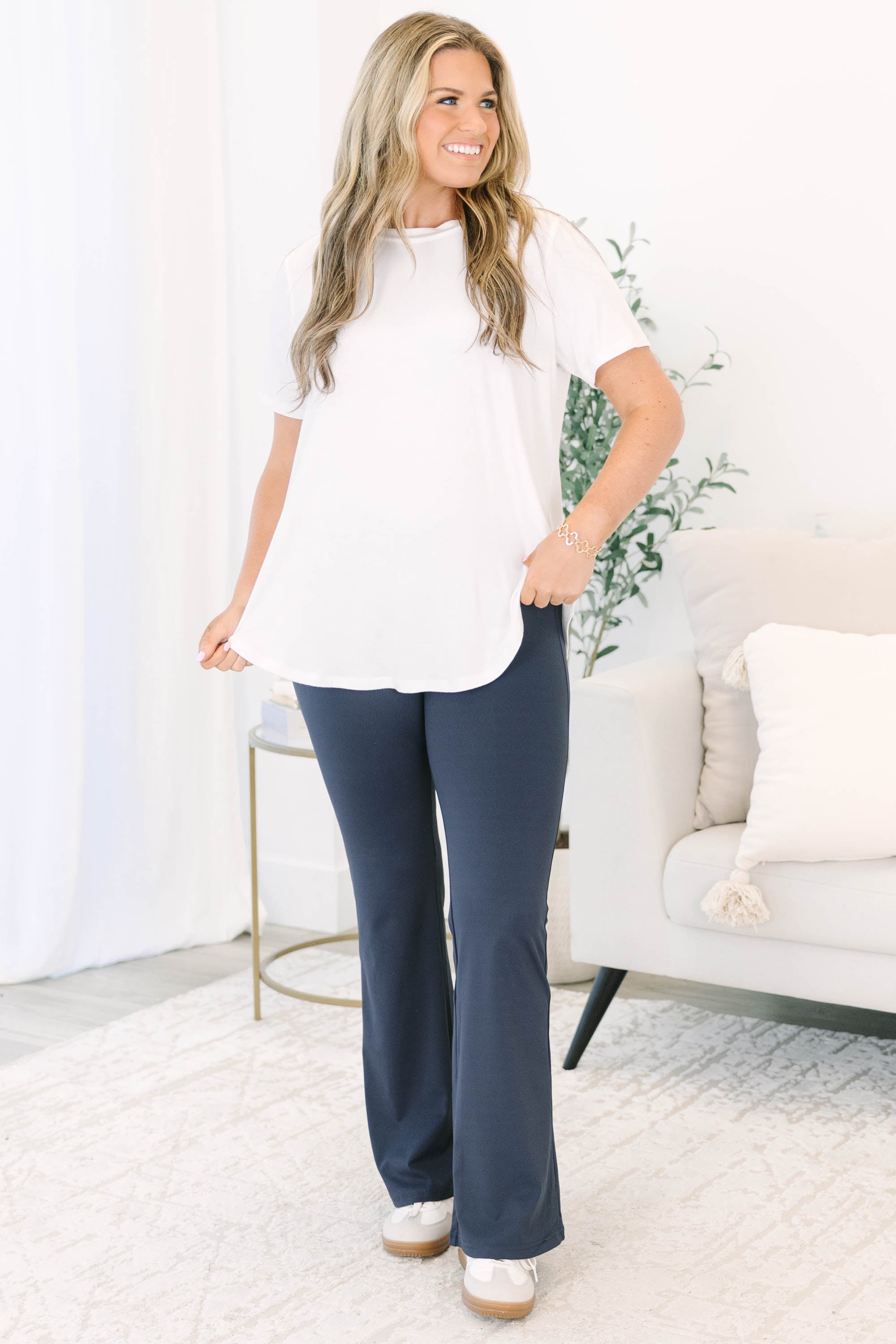 Shout It Out Leggings, Navy