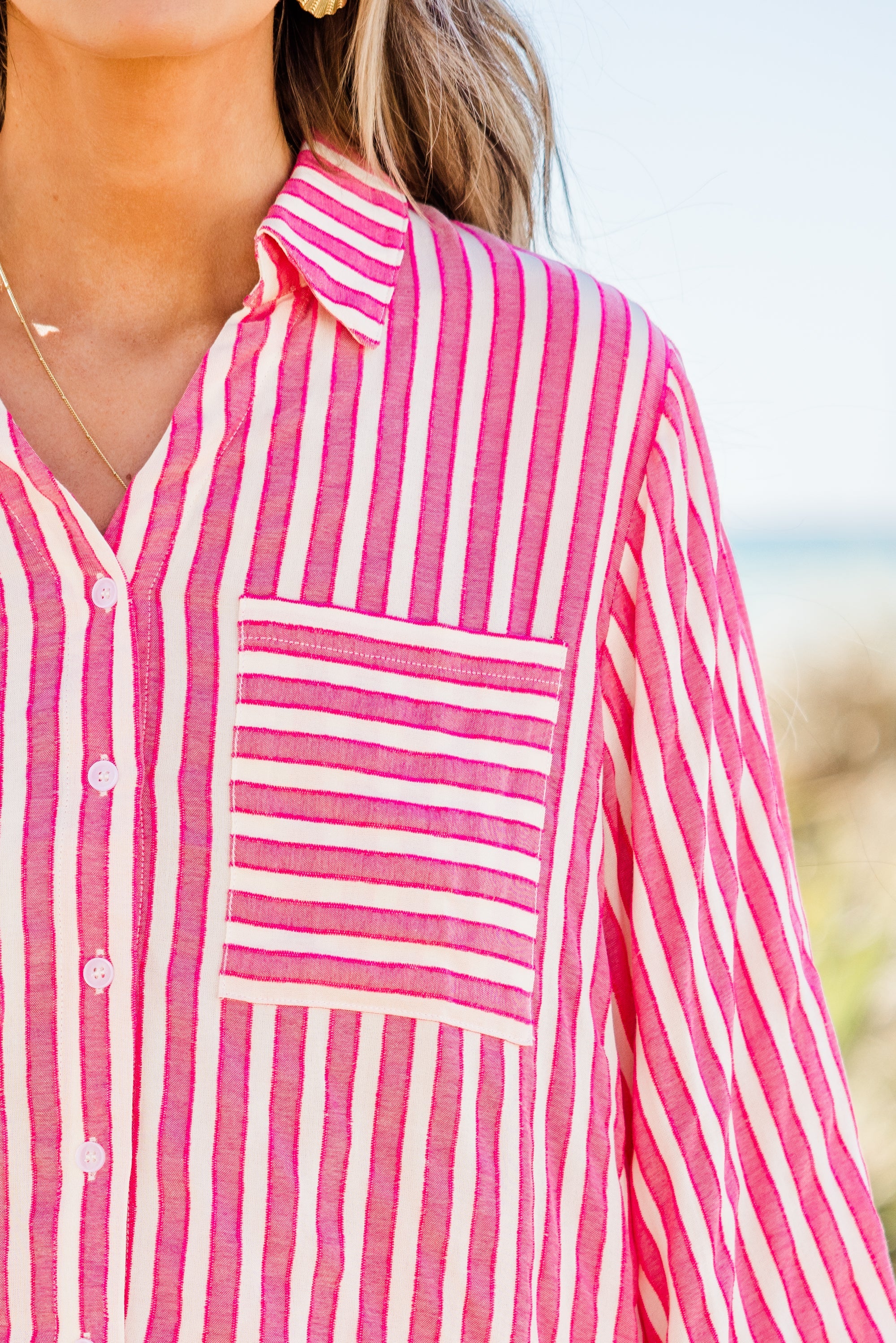 Shout It Top, Pink