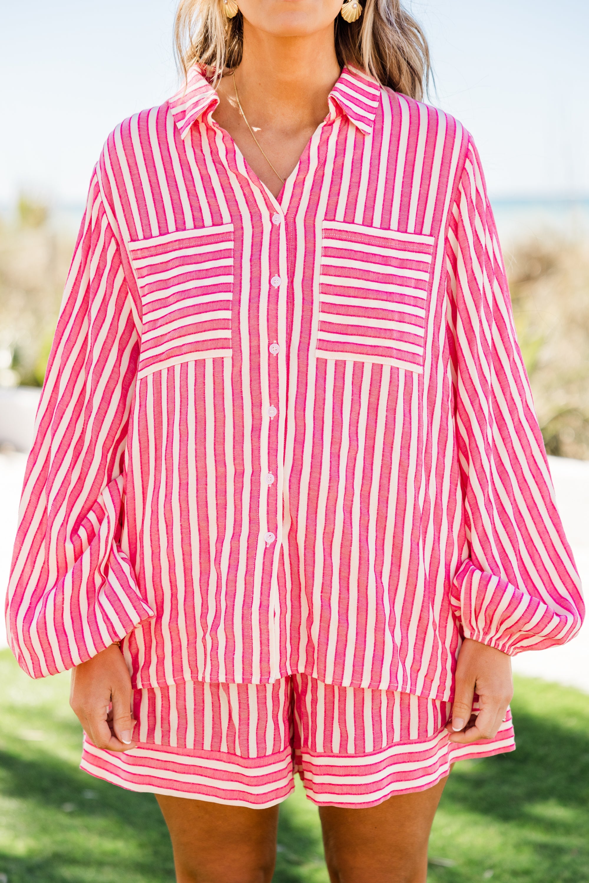 Shout It Top, Pink