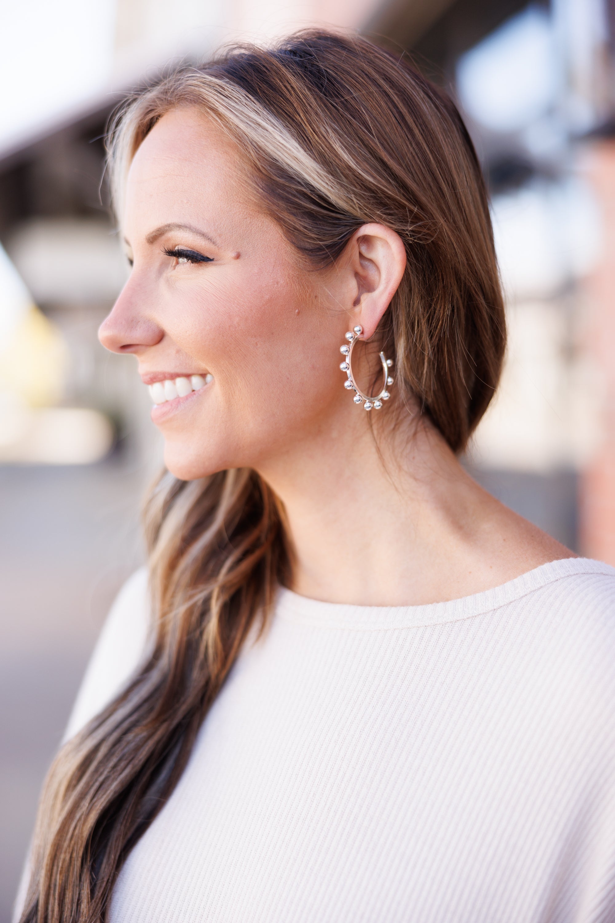 Silver Bells Earrings, Silver