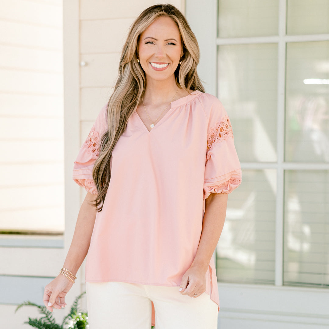 Simple And Gorgeous Top, Pink