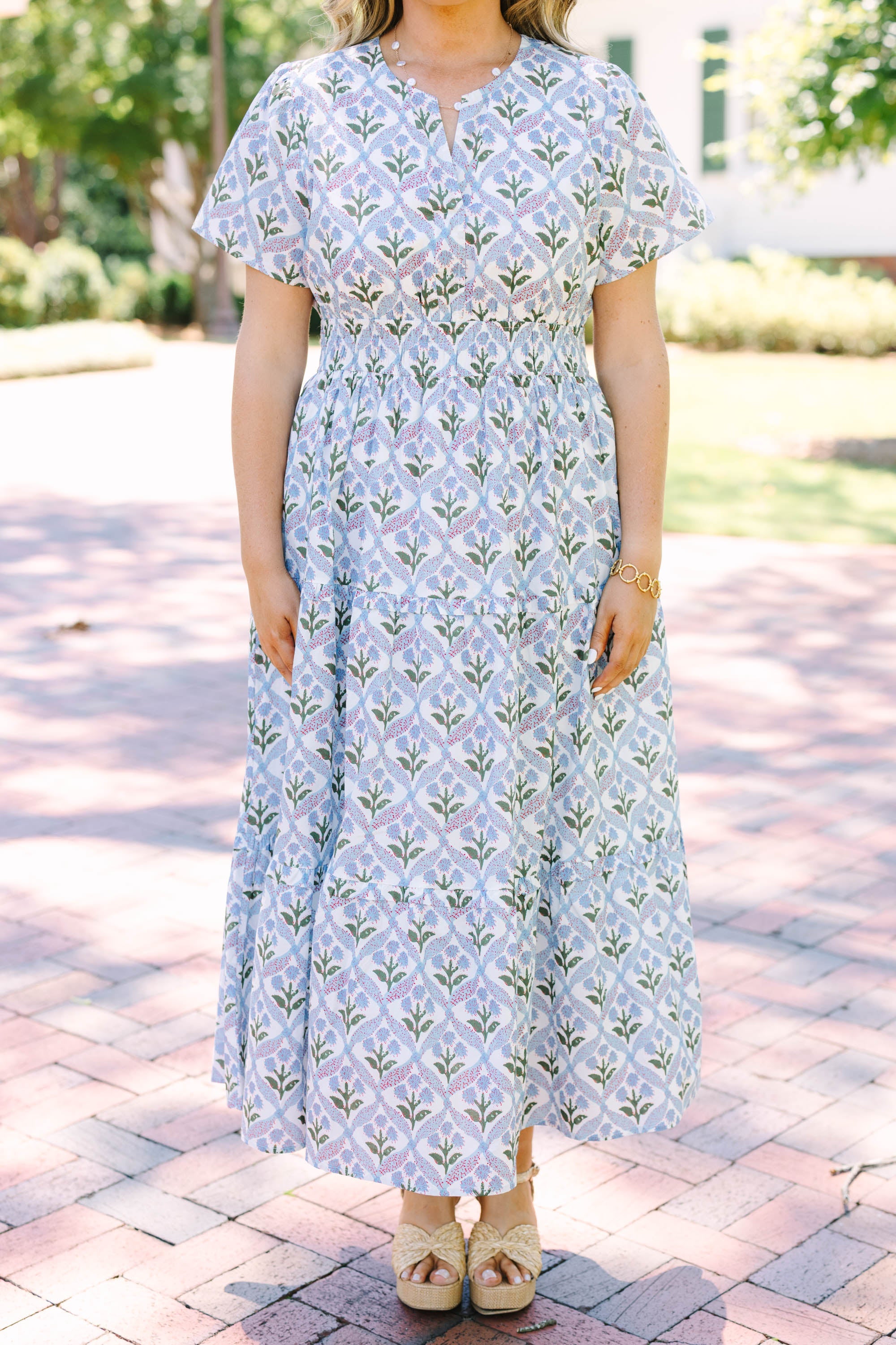Simple Intentions Dress, Blue Mix