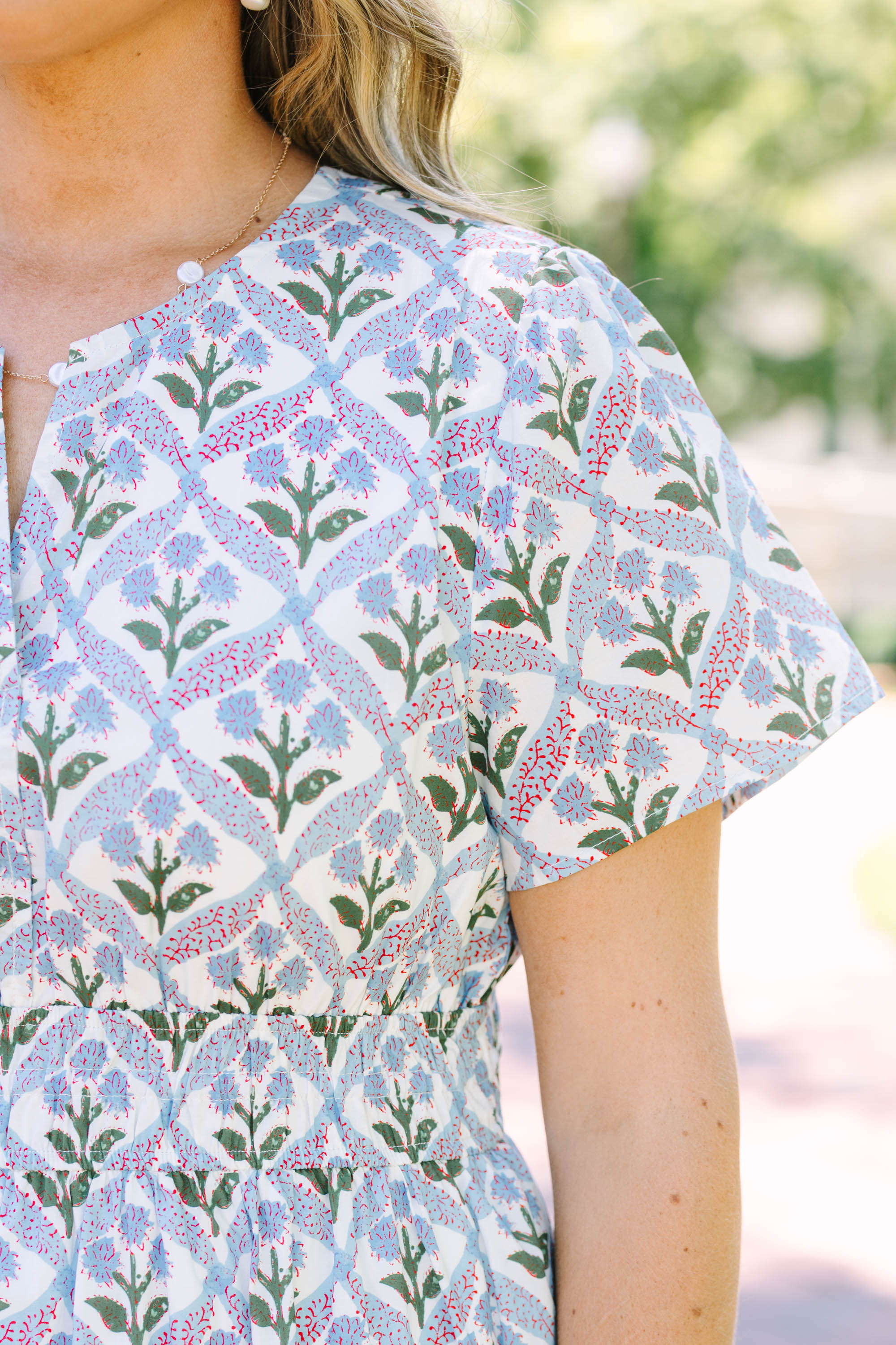 Simple Intentions Dress, Blue Mix