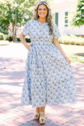 Simple Intentions Dress, Blue Mix