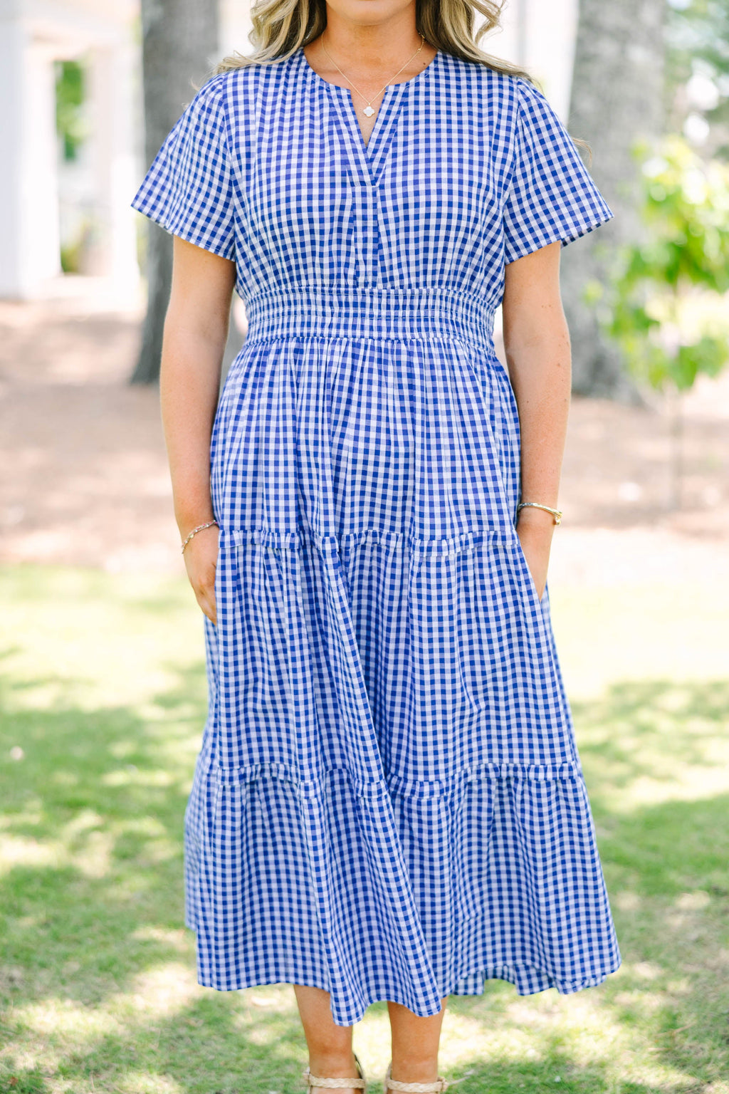 Simple Intentions Dress, Navy Blue