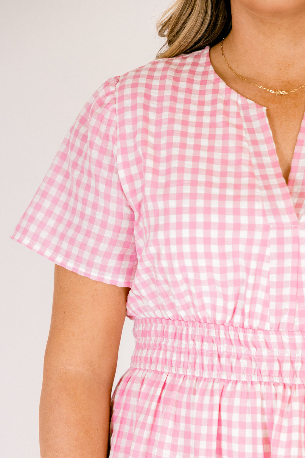 Simple Intentions Dress, Pink Gingham