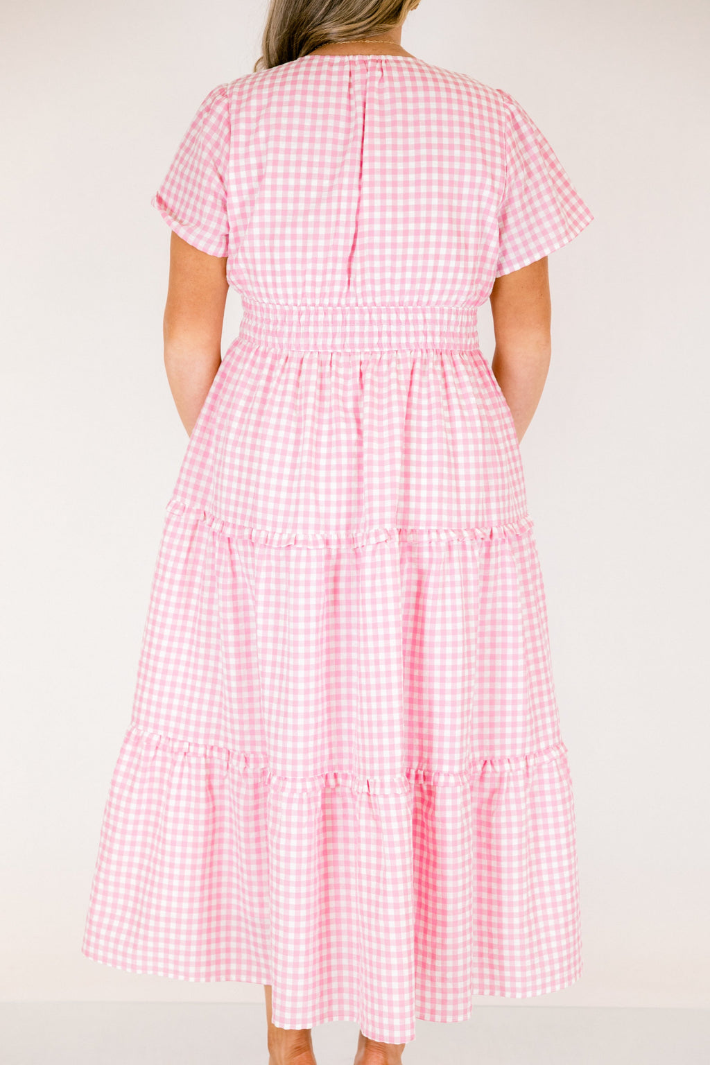 Simple Intentions Dress, Pink Gingham