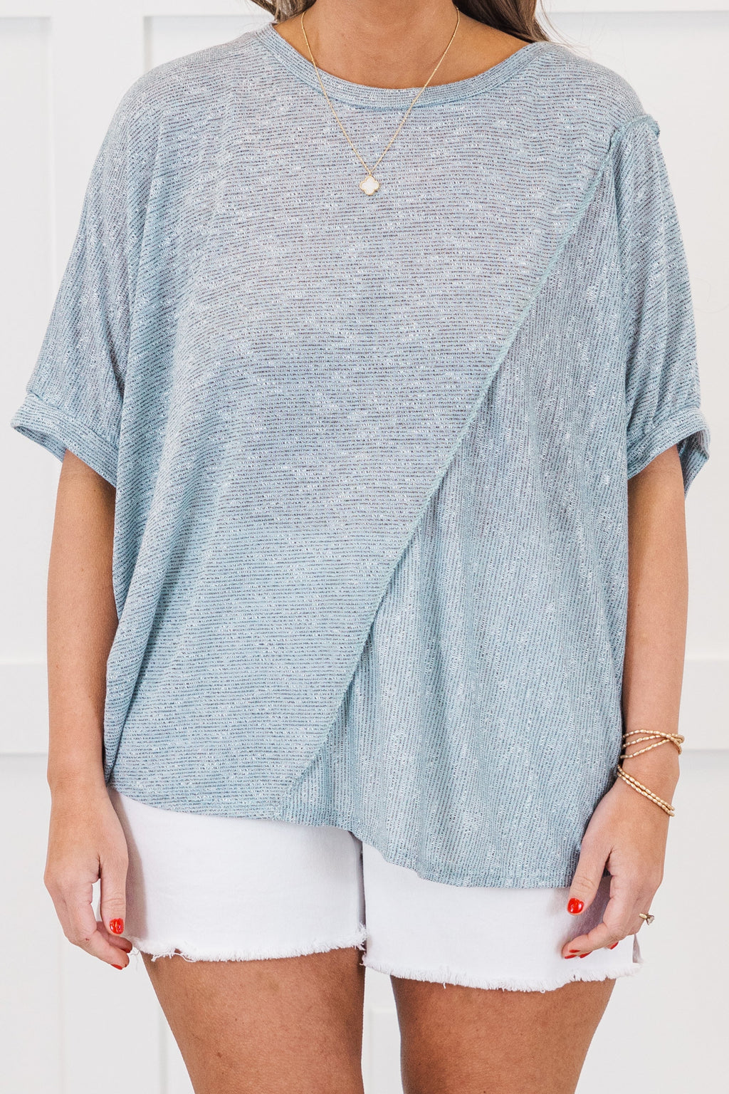 Simplicity And Felicity Top, Light Blue