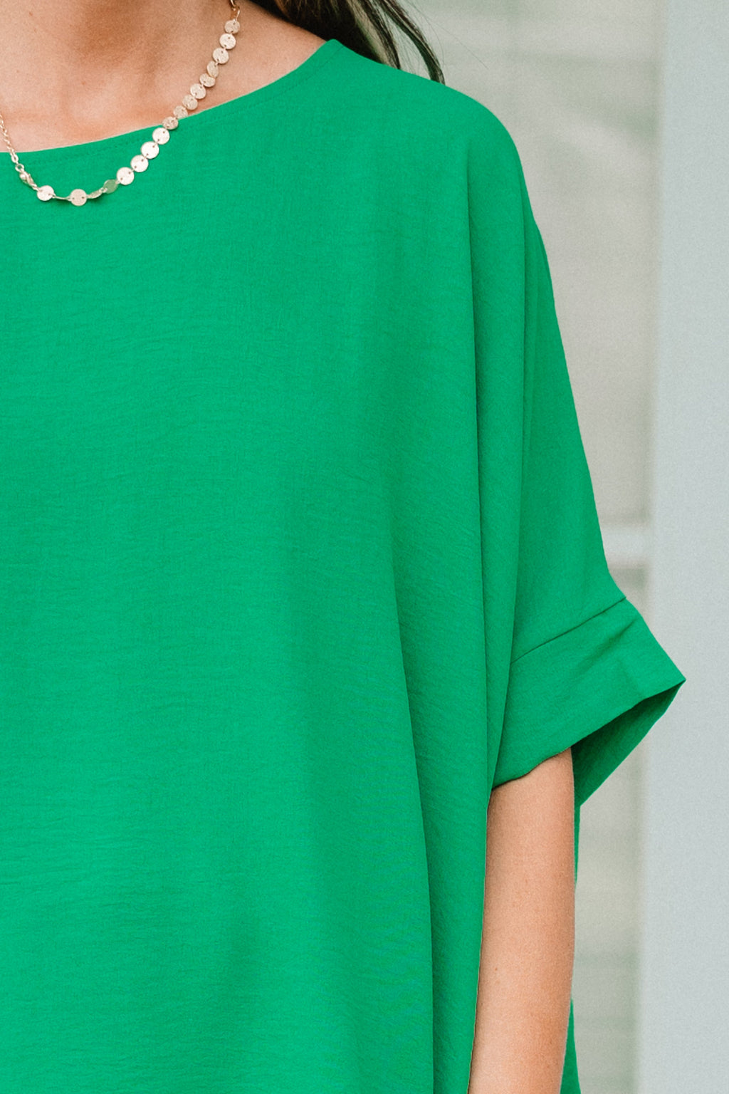 Simply Modern Top, Emerald