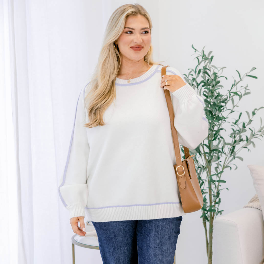Simply Perfect Sweater, White
