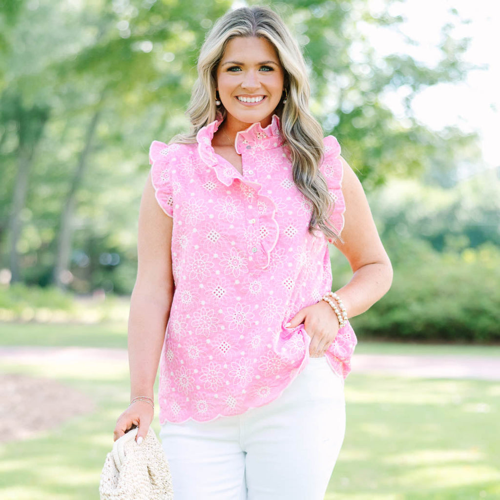 Simply The One Top, Pink