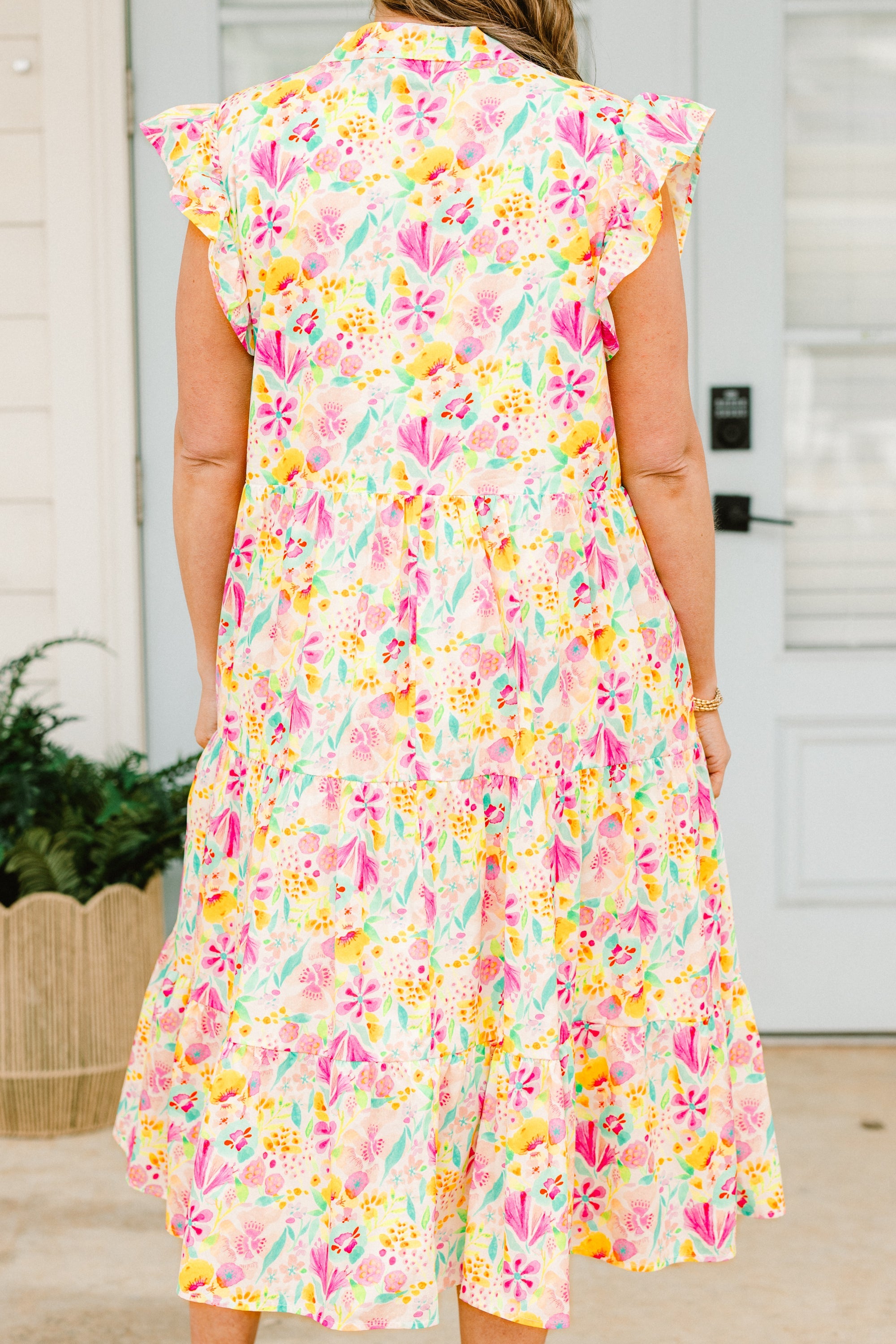 Simply The Vibe Midi Dress, Pink