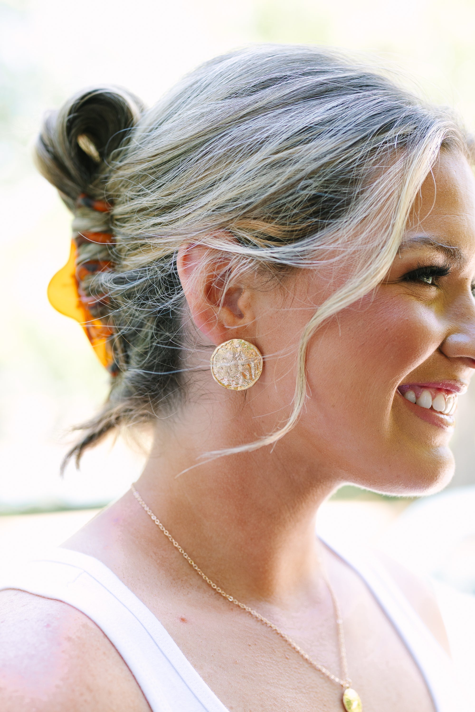 Since You Spoke Earrings, Gold